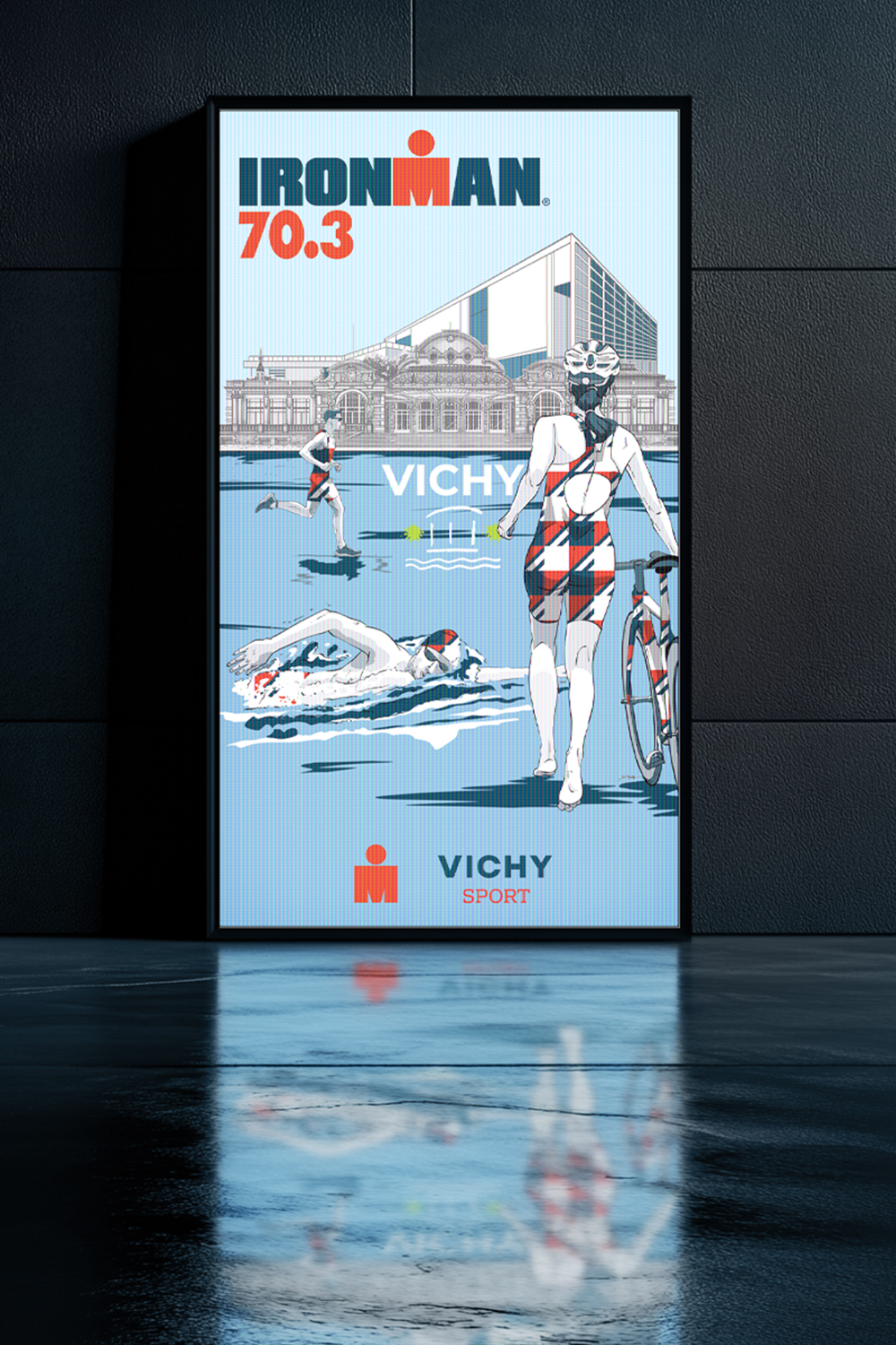 Fausse affiche pour l'IRONMAN de VICHY