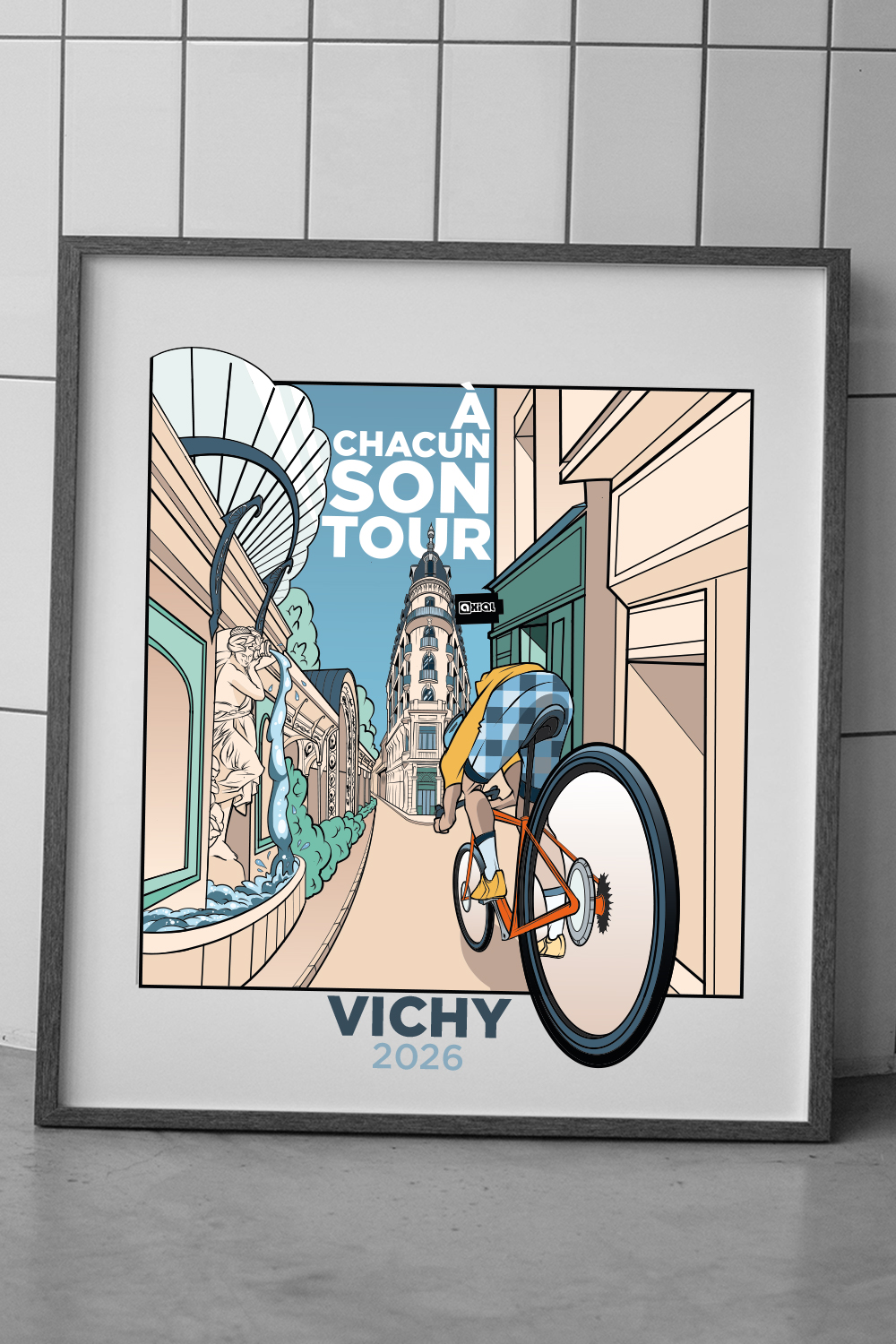 illustration pour le TOUR DE FRANCE 2026 à VICHY
