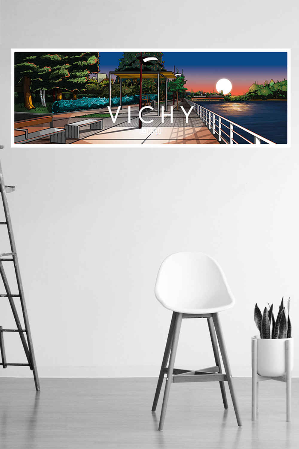 illustration du LAC D'ALLIER à VICHY